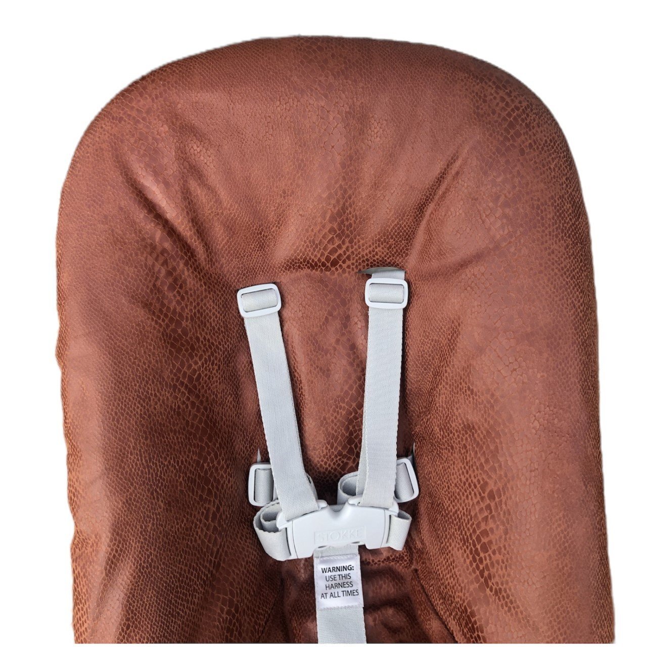 #51 Stokke newborn hoes, Cognac Slangenprint. Ook voor Kidsmill up.