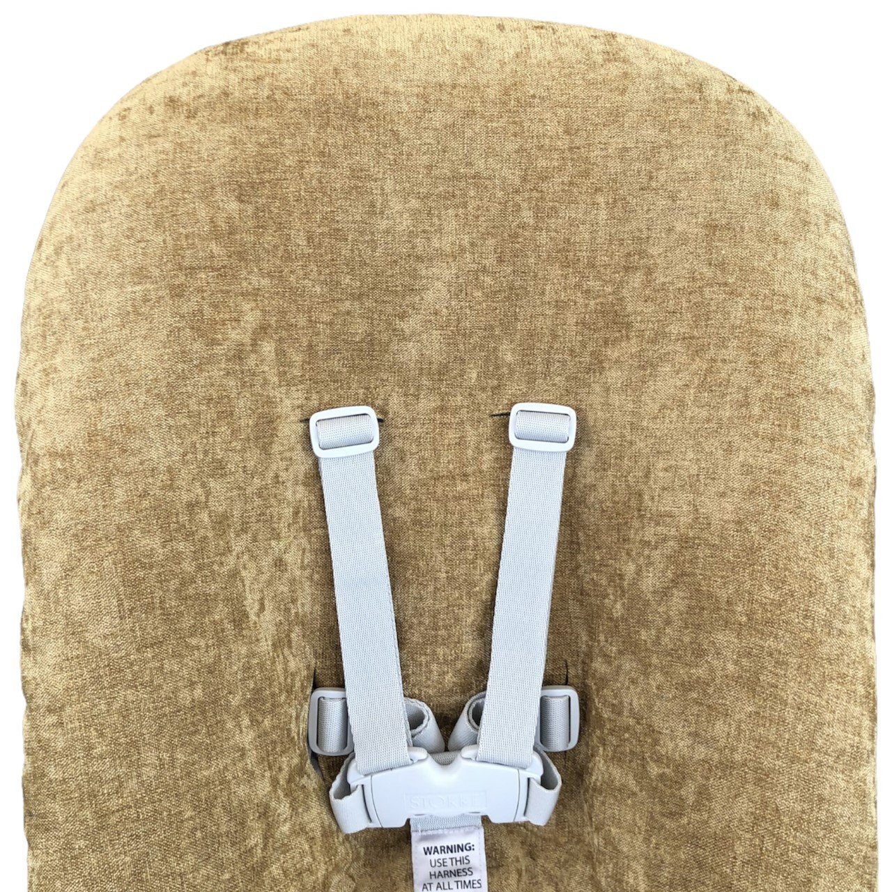 #32 Stokke newborn hoes, Goud fluweel grof geweven. Ook voor Kidsmill up.