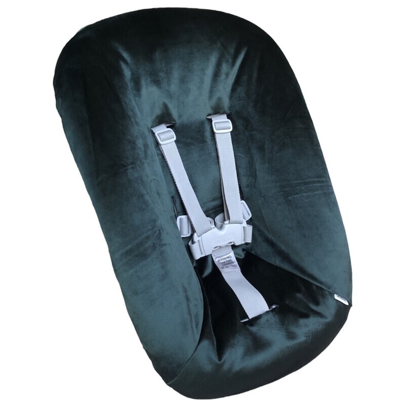 #17 Stokke newborn hoes, Groen velours. Ook voor Kidsmill up.