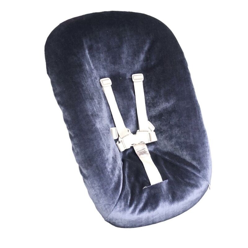 #05 Stokke newborn hoes, Velours blauw. Ook voor Kidsmill up.