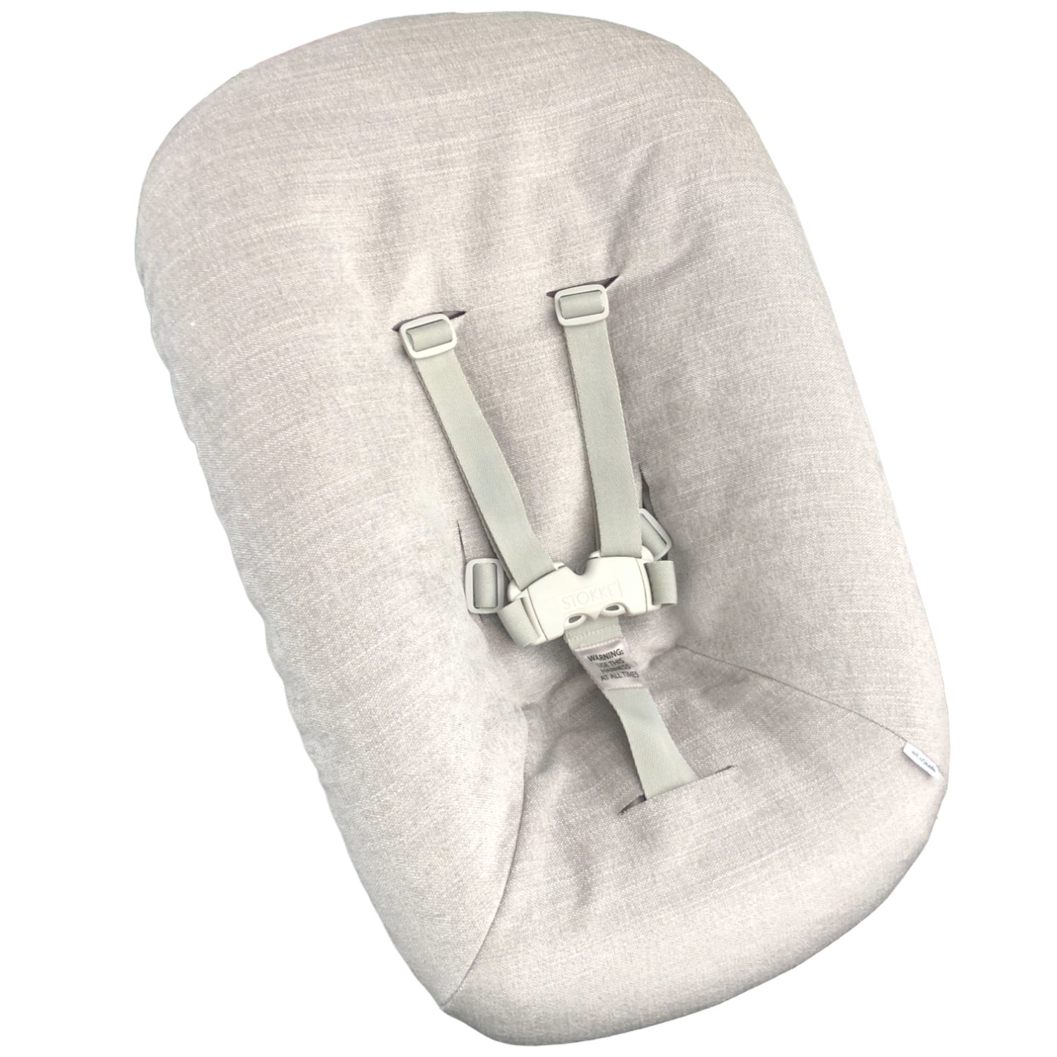 #25 Stokke newborn hoes, Zilver grijs velvet geweven. Ook voor Kidsmill up.