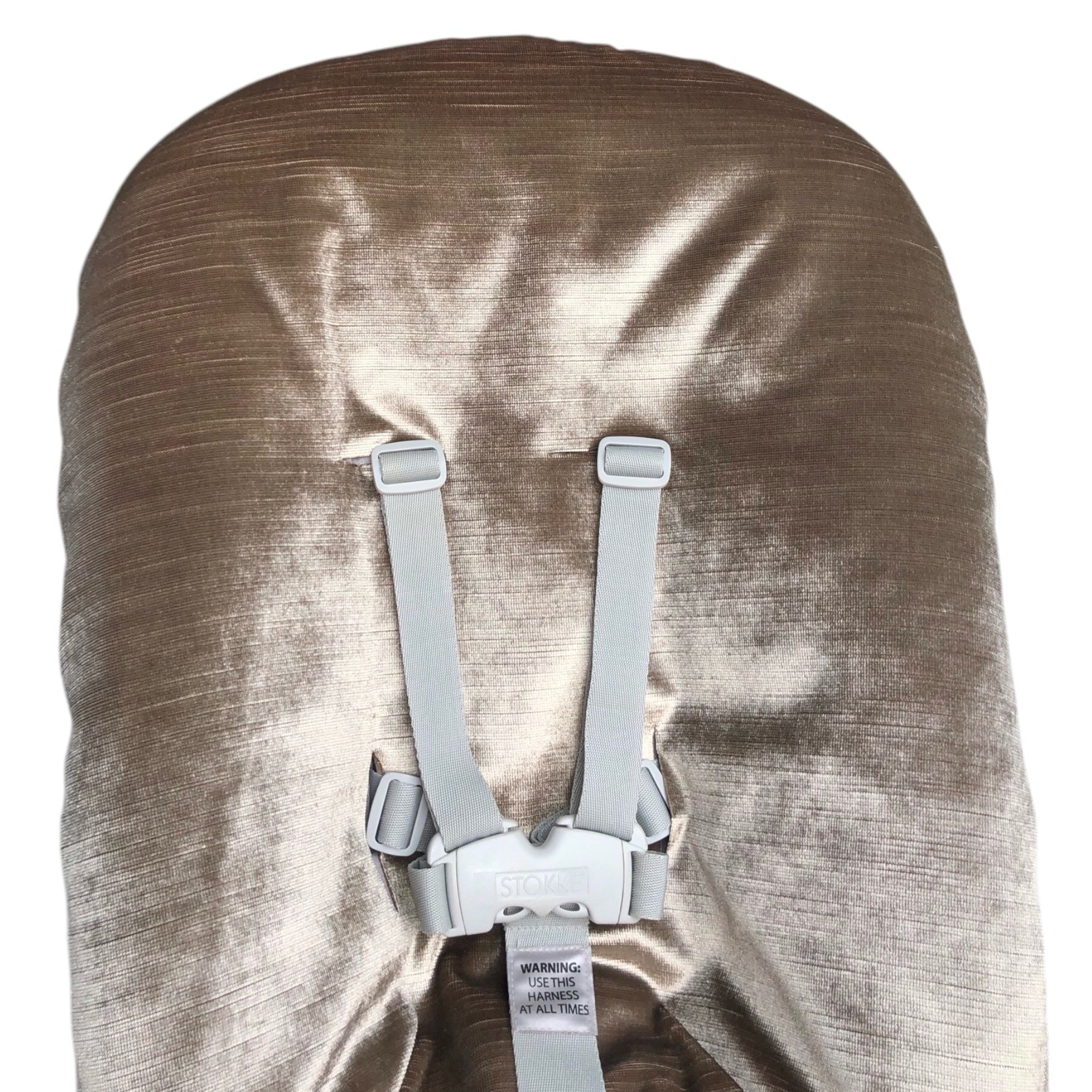 #27 Stokke newborn hoes, zand shinny velours. Ook voor Kidsmill up.