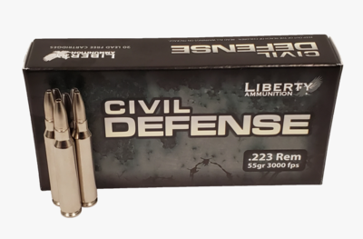 Liberty Ammunition Civil Defense 223 Rem