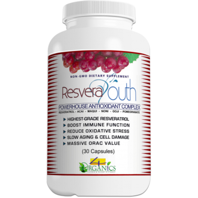 RESVERAYOUTH-Resveratrol + Super Fruits Antioxidant Supplement (30 Capsules)