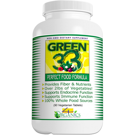 GREEN 33-Daily Greens Vegetable Superfoods Supplement (90 Capsules)