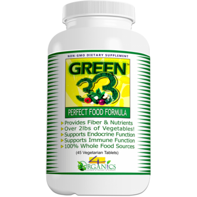 GREEN 33-Daily Greens Vegetable Superfoods Supplement (45 Capsules)