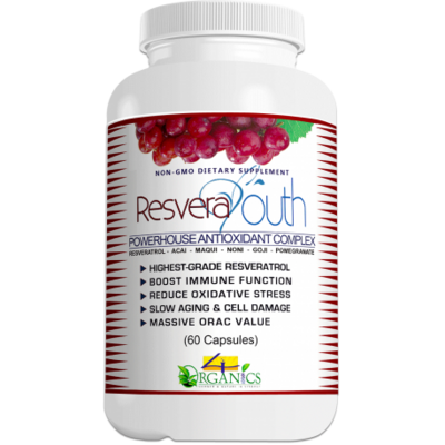 RESVERAYOUTH-Resveratrol + Super Fruits Antioxidant Supplement (60 Capsules)
