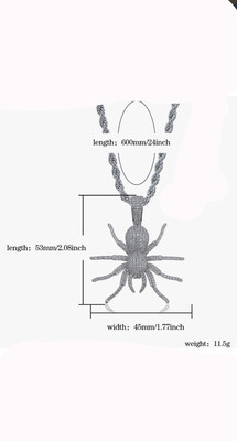 Iced Out Spider Chain And Pendant
