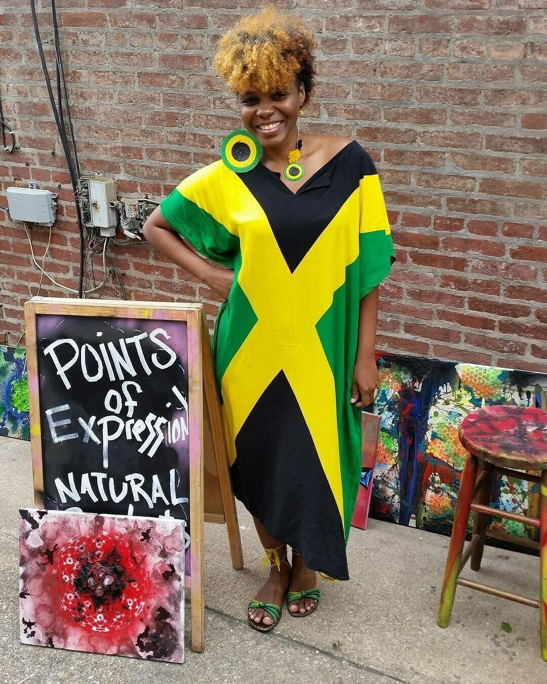Jamaica Flag Dress