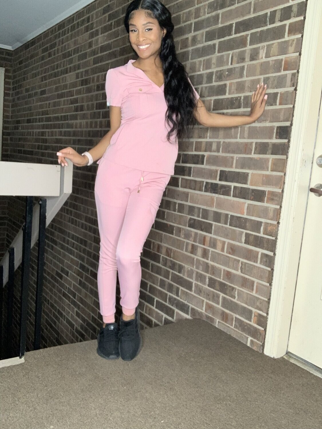 "Pink" Trendy Jogger Set