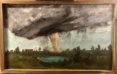“The Calm Amidst the Storm” Oil painting