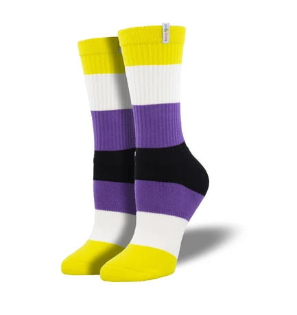 Non-Binary Pride Socks L-XL