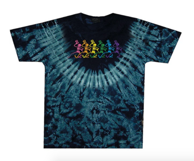 Grateful Dead Dancing Skeletons Tie Dye Tee