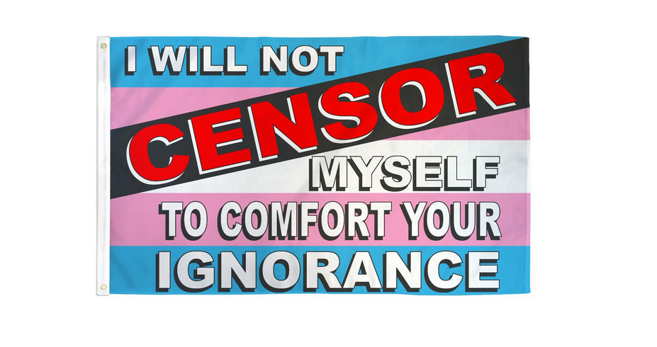I Will Not Censor Myself 3x5 Flag