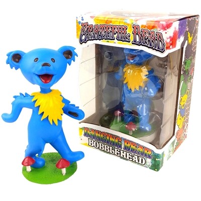 Grateful Dead Dancing Bear Bobble Head: Blue