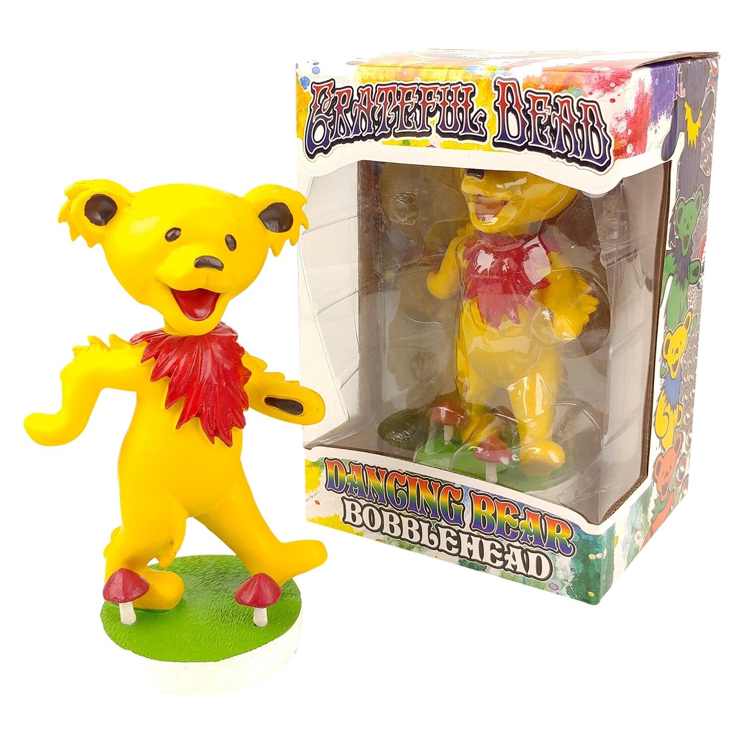 Grateful Dead Dancing Bear Bobblehead: Yellow