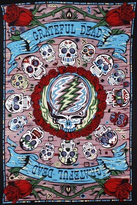 3D SYF Mexicali Skull Tapestry
