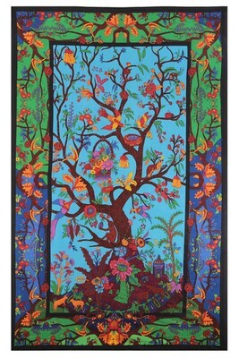 Sunshine Joy Colorful Tree Of Life 3D Tapestry