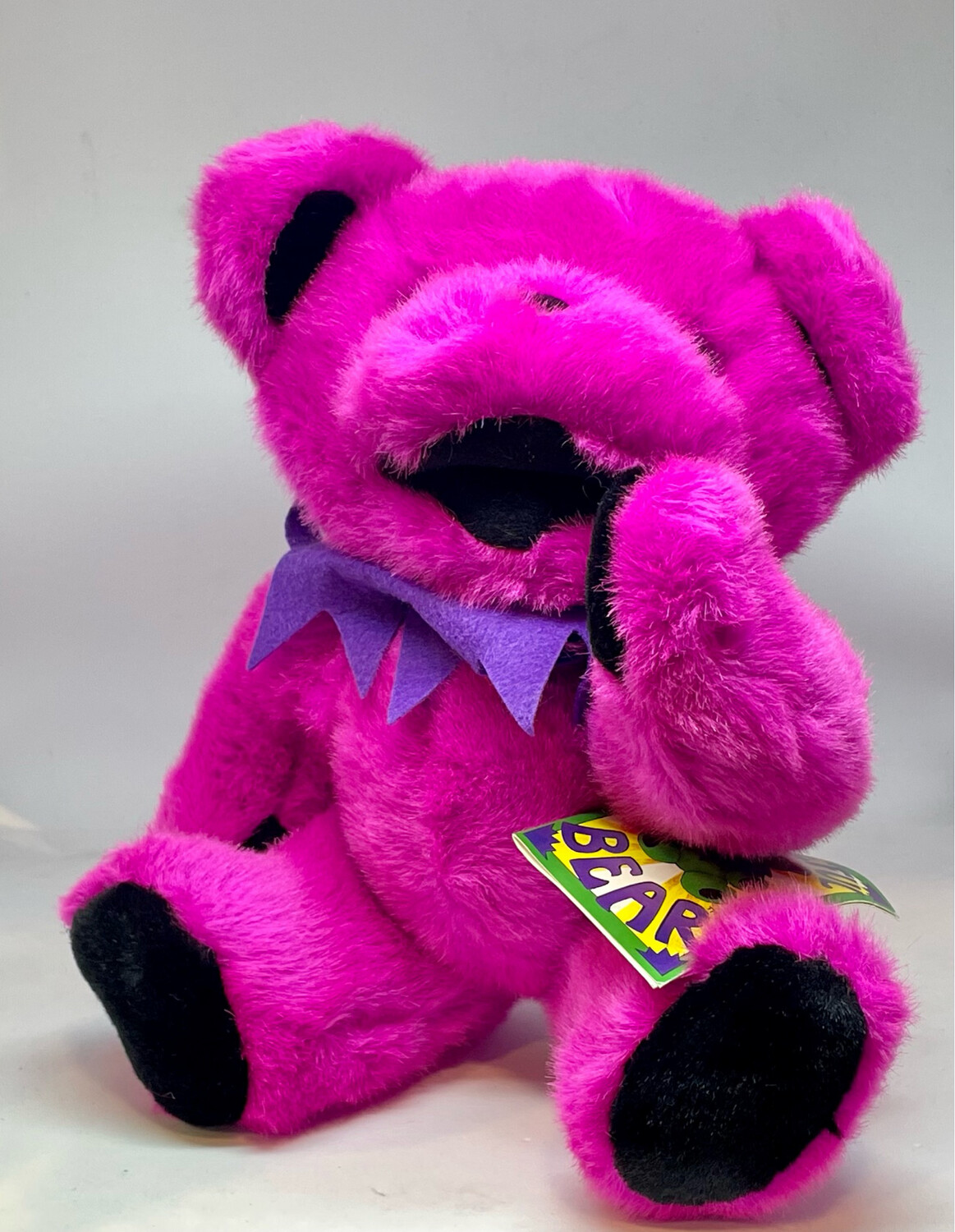 Vintage 1990 Grateful Dead Teddy Bear Purple With Articulating Limbs. New with Intact Tags