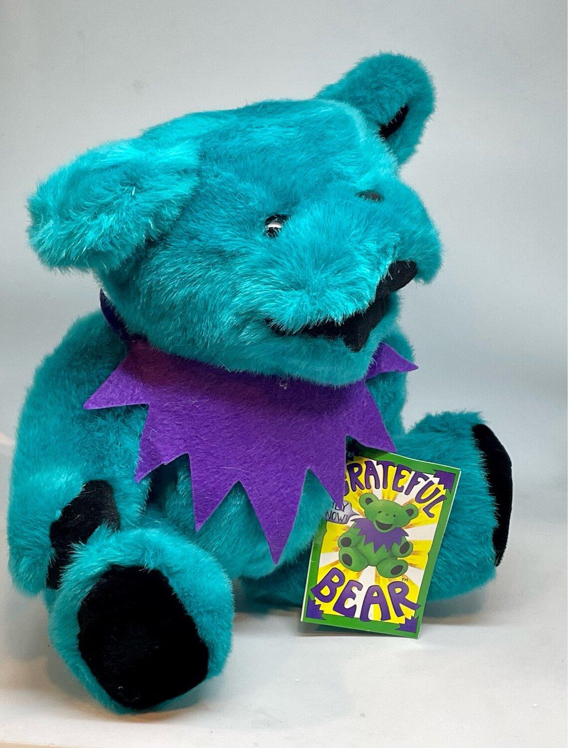 1990 Grateful Dead Liquid Blue Plush Bear Teal Purple retailer 12