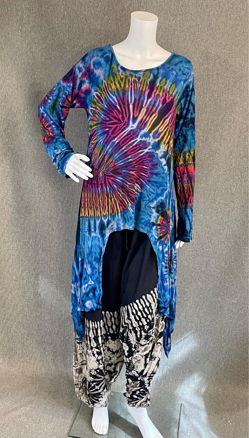 Tie-Dyed Long Sleeve Faerie Blouse