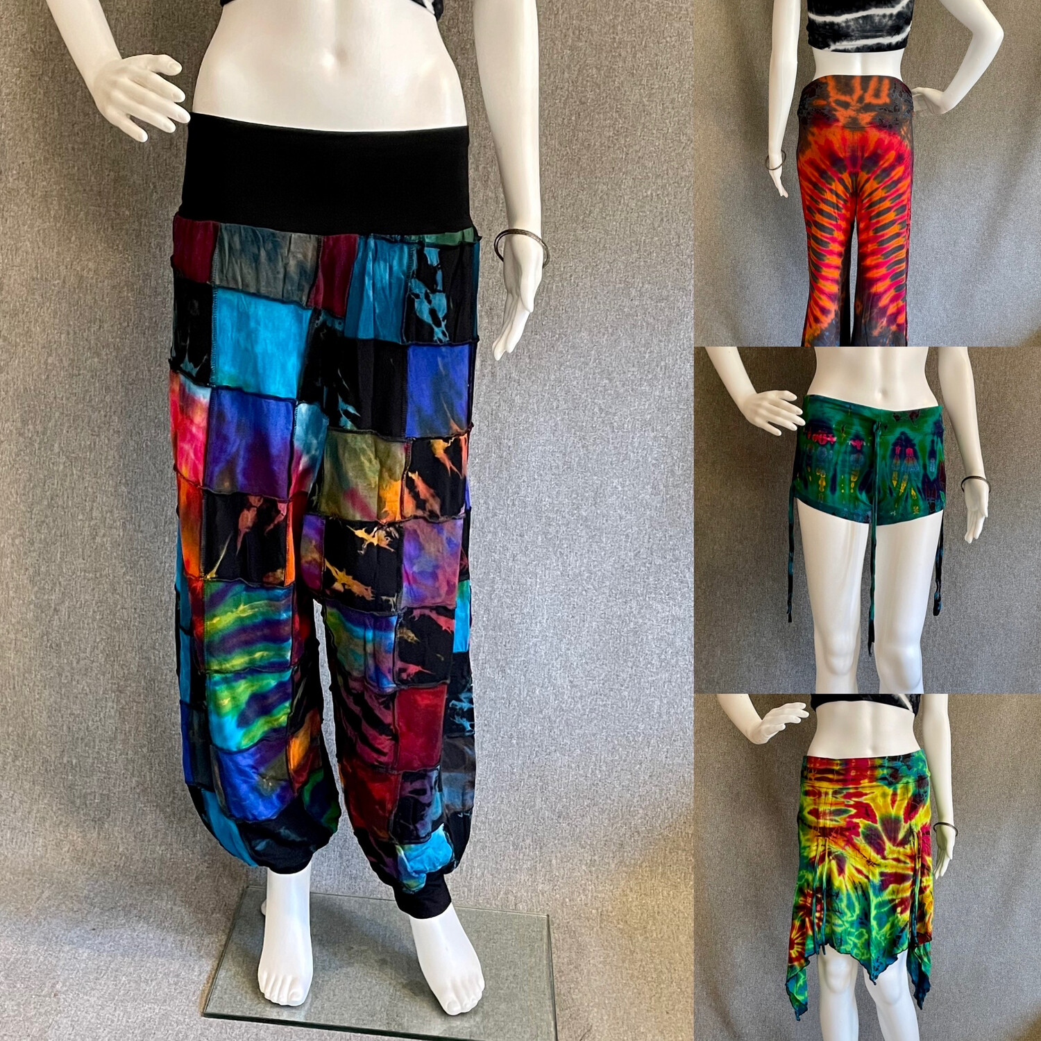 ボトムスその他 TNTNTUTU Patchwork Colorful Straight Flowre Bear Fancy Pants Bottoms