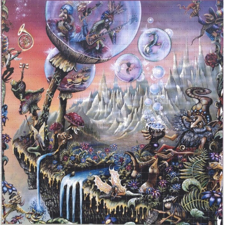 Blotter Art “Mind Matrix” signed by Grateful Dead artist Mike DuBois. LSD, 1960s, Psychedelic Hippie Culture, Art, Tree Of Life, Trippy
