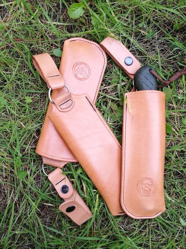 Handmade Leather Sheath for BAHCO and SILKY folding saw