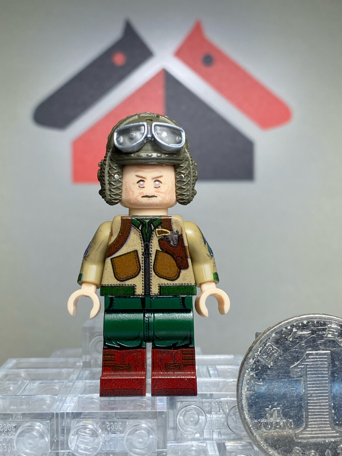 eastbrick custom minifig ww2 Fury Sherman Tanker