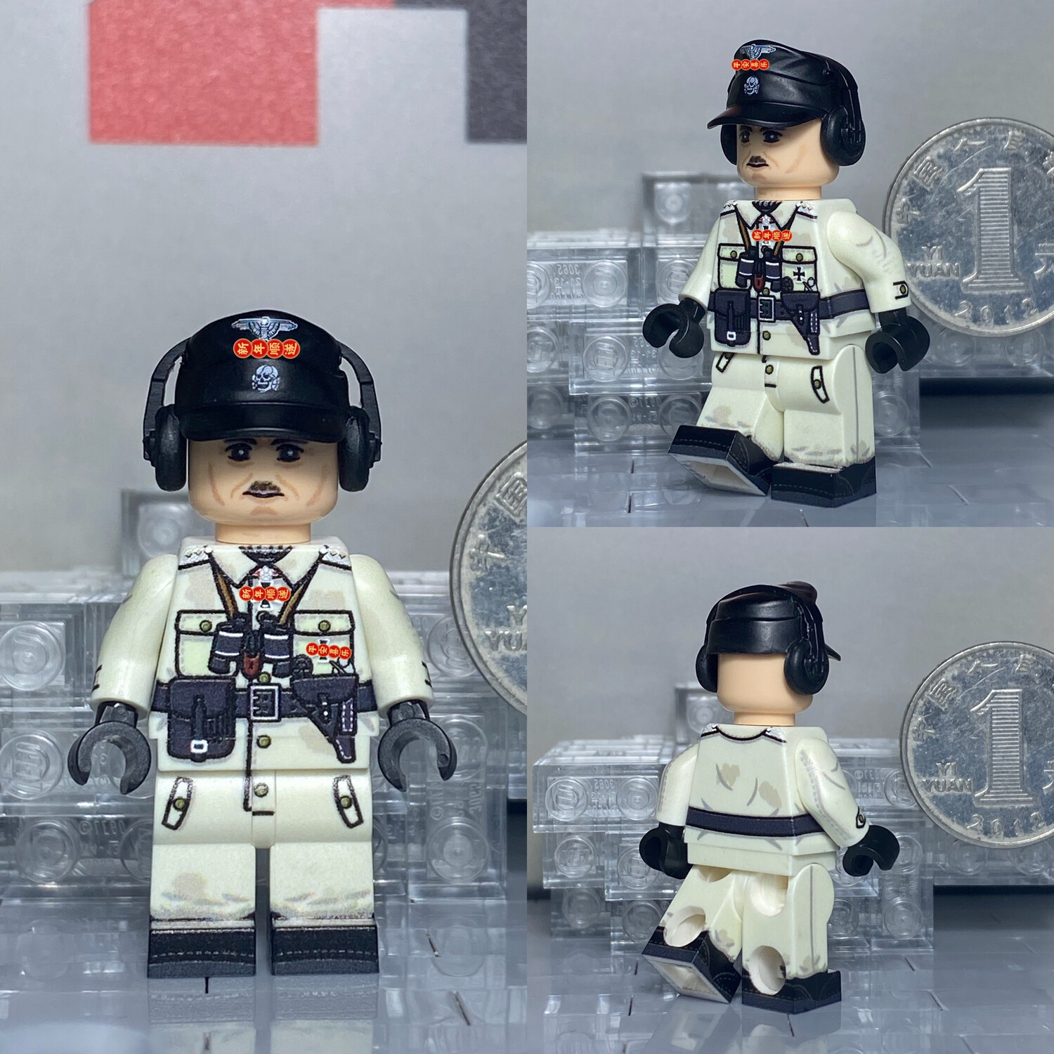 eastbrick custom minifig ww2 Kurt Mayer Winter white combat uniform version
