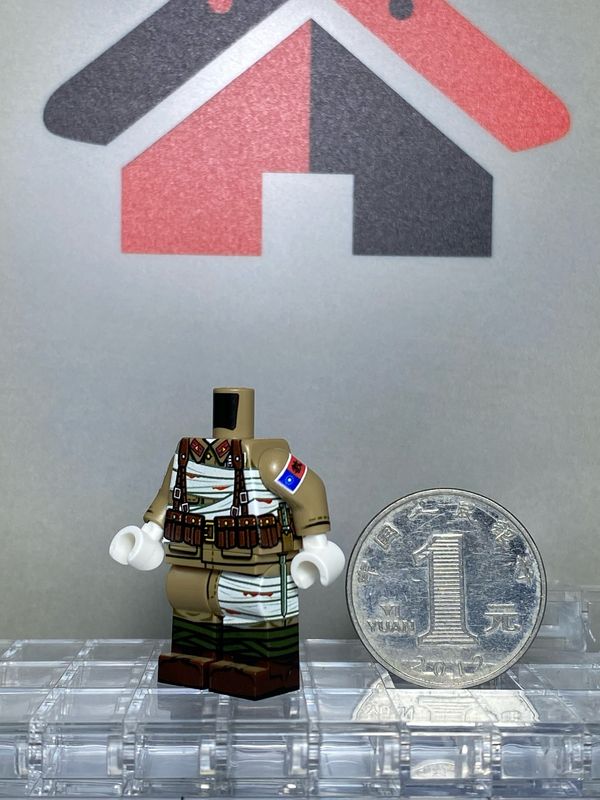 eastbrick custom minifigs ww2 chinese wounded soldier