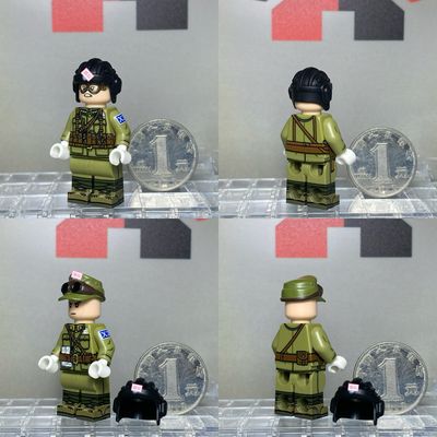 eastbrick custom minifigs ww2 Chinese tank team a set of 2 figs