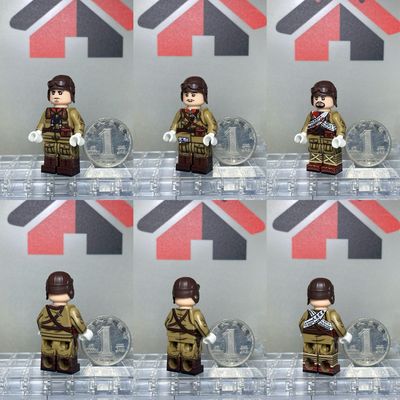 eastbrick custom minifigs ww2 Japanese Army Tank team a set of 3 figs