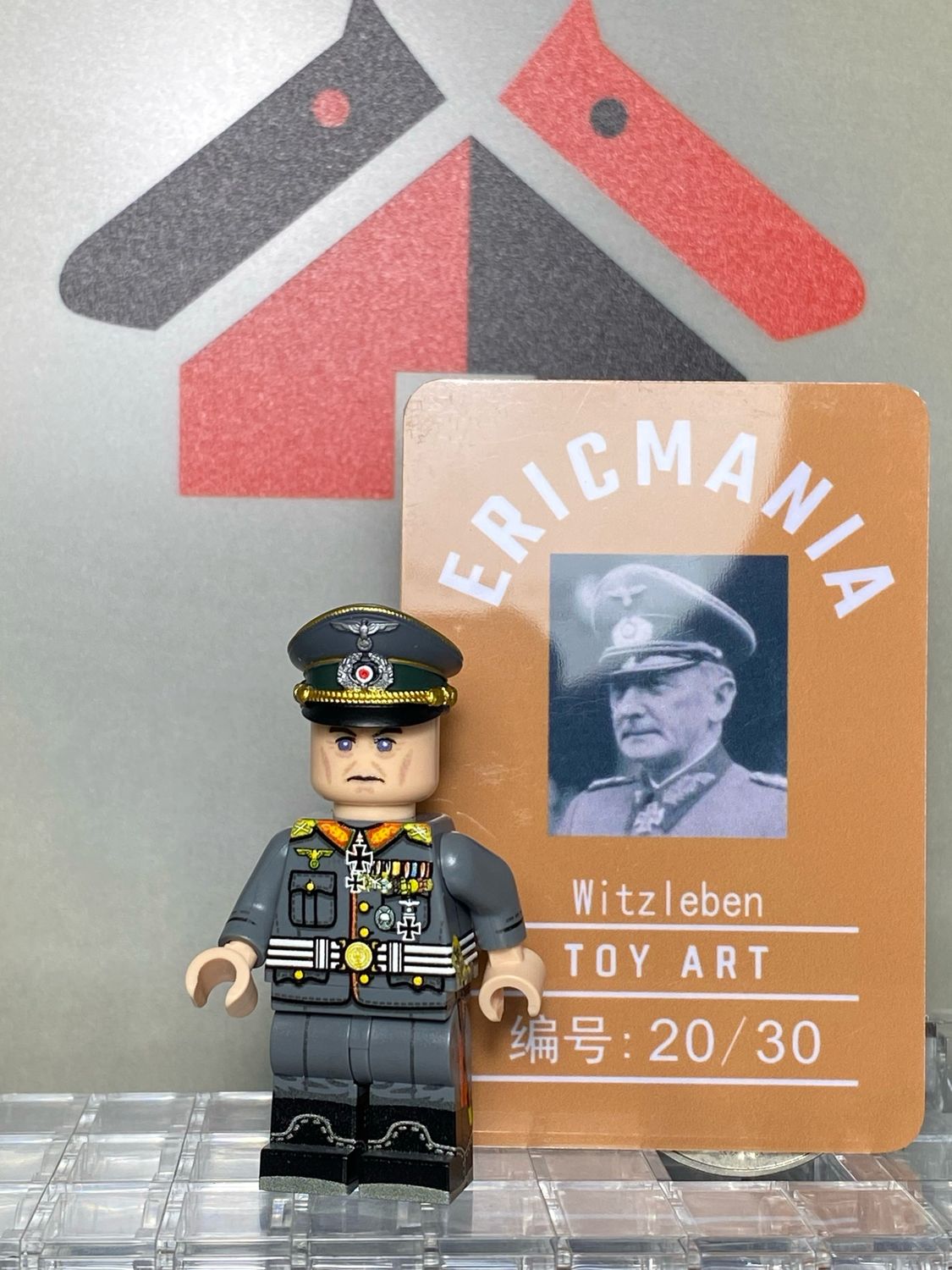 eastbrick custom minifig ww2 Witzleben UV printed use lego parts