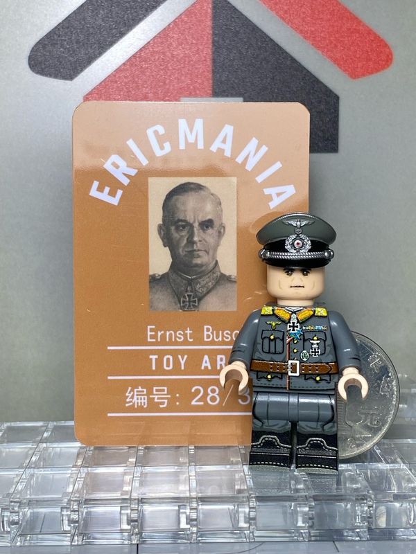 eastbrick custom minifig ww2 Ernst Busch UV printed on lego parts