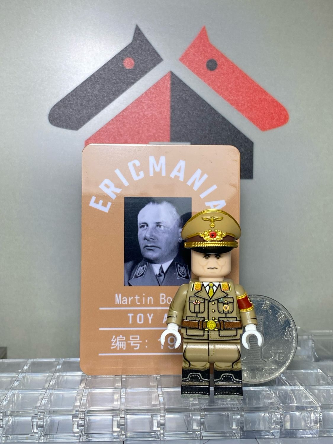 eastbrick custom minifig ww2 Martin Bormann uv printed on lego parts