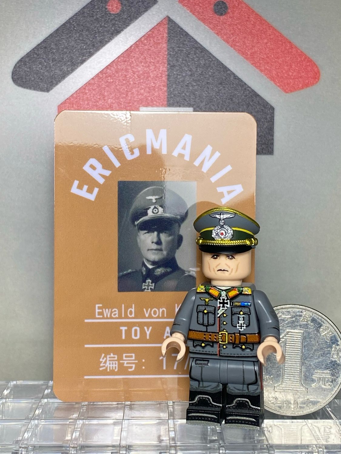 eastbrick custom minifig ww2 Ewald von Kleist uv printed on lego parts