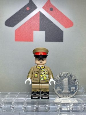eastbrick custom minifig ww2 东条英机 uv printed on lego parts