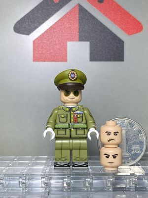 eastbrick custom minifig ww2 张灵甫舞会版 uv printed on lego parts