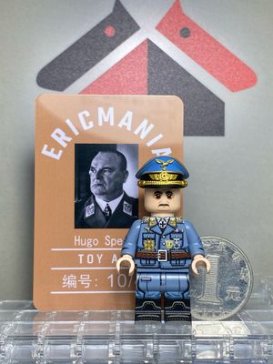 ericmania custom minifig ww2 german Hugo Sperrle uv printed on lego parts