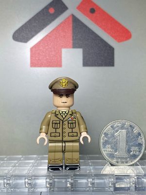 eastbrick custom minifig ww2 us Dwight David Eisenhower uv printed on lego parts