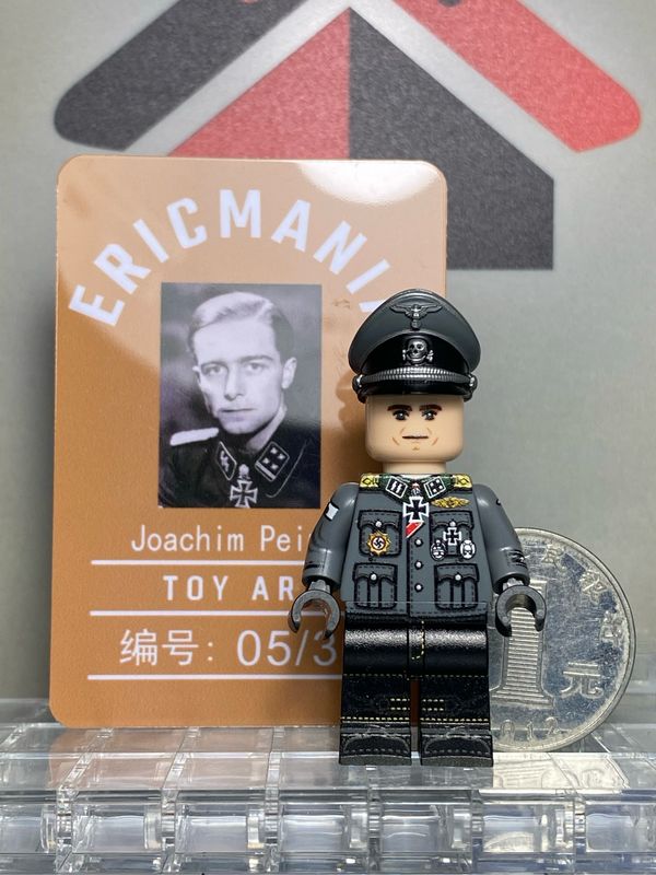 ericmania custom minifig ww2 german Joachim Peiper uv printed on lego parts