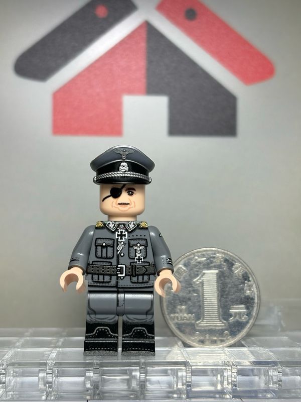 eastbrick custom minifig ww2 Paul Hausser UV on lego parts