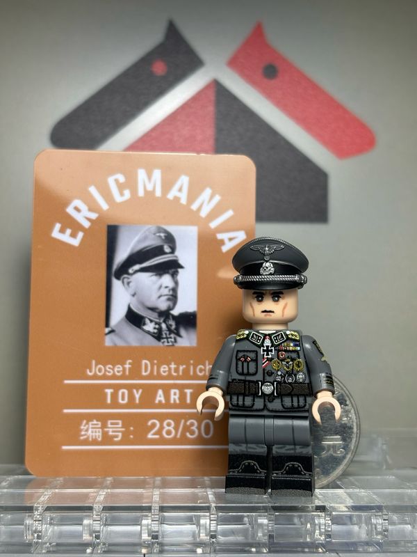 ericmania custom minifig ww2 Josef Dietrich UV printed on lego parts