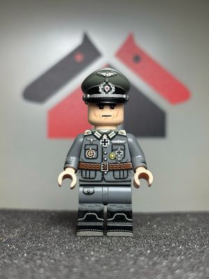 eastbrick custom minifig ww2 Otto Ernst Remer uv on lego parts