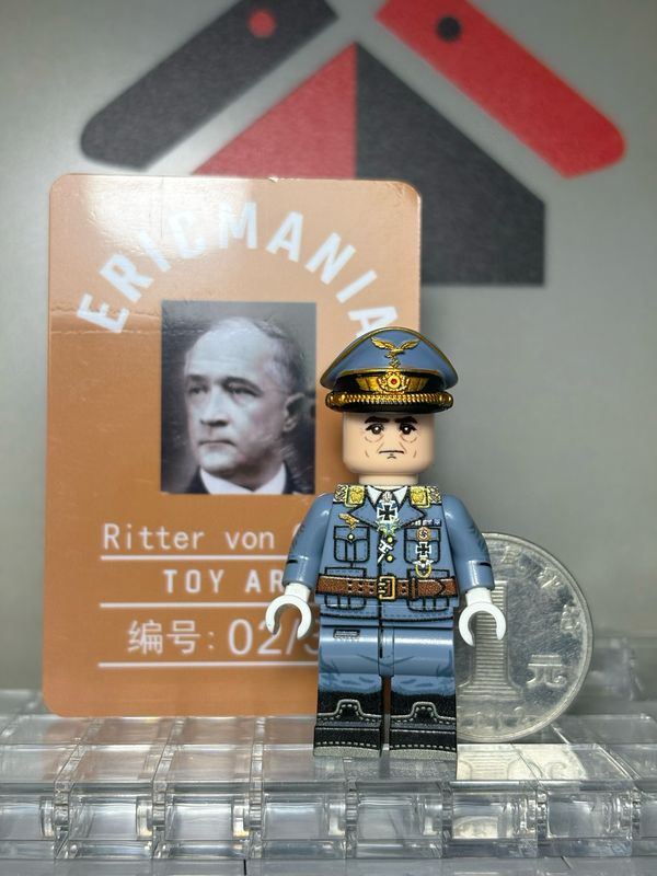 custom minifig ww2 Robert Ritter von Greim uv printed on lego parts