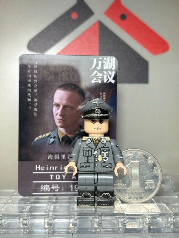Custom Minifig ww2 Heinrich Müller uv printed on lego parts