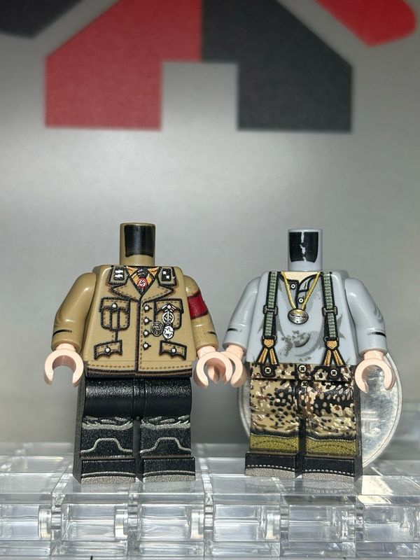 eastbrick custom minifig Warrior 2-figs team use lego parts and uv printed