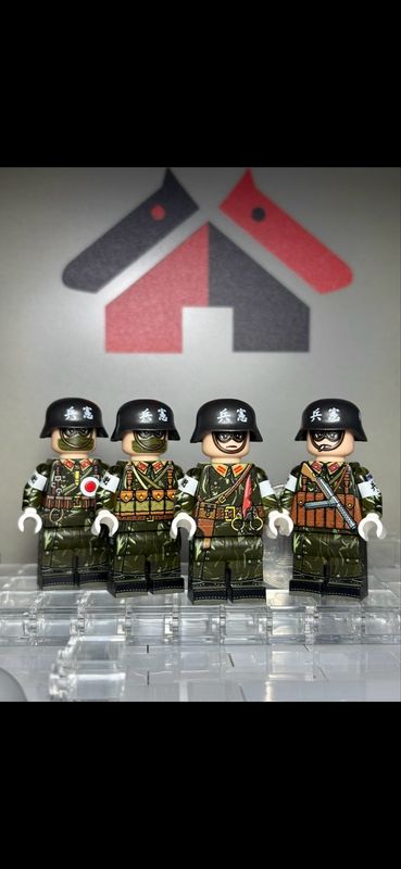eastbrick custom minifig 教导队宪兵队 a set of 4 figs uv on lego parts