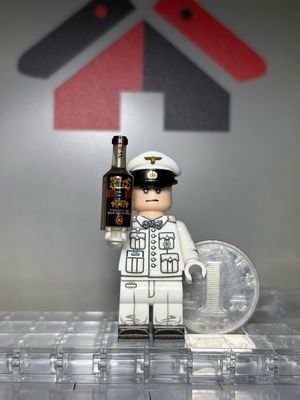eastbrick custom minifig ww2 WH waiter uv on lego parts